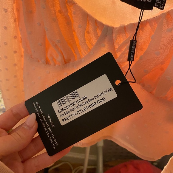 NWT Pretty Little Thing Pink Blouse - Picture 6 of 6